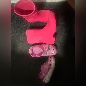 UGG Kids Bright Pink Boots and Clogs